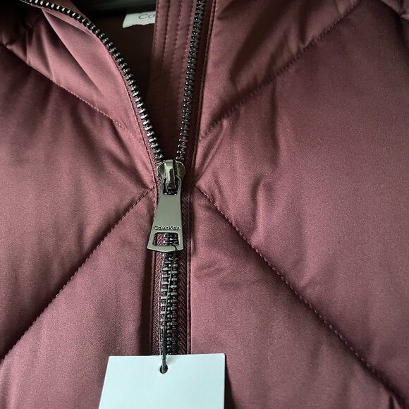 $300 Calvin Klein Sorona Aura Plant Based Quilted Puffer, Women's Size Large - Picture 7 of 16